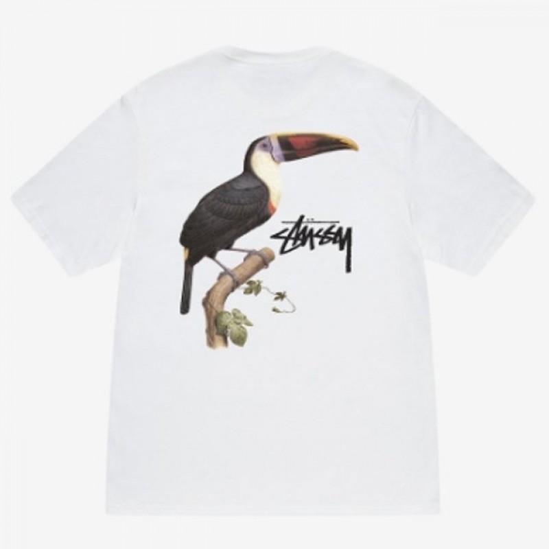 스투시 반팔티 투칸 앵무새 티셔츠 Stussy 새 그래픽 1905069