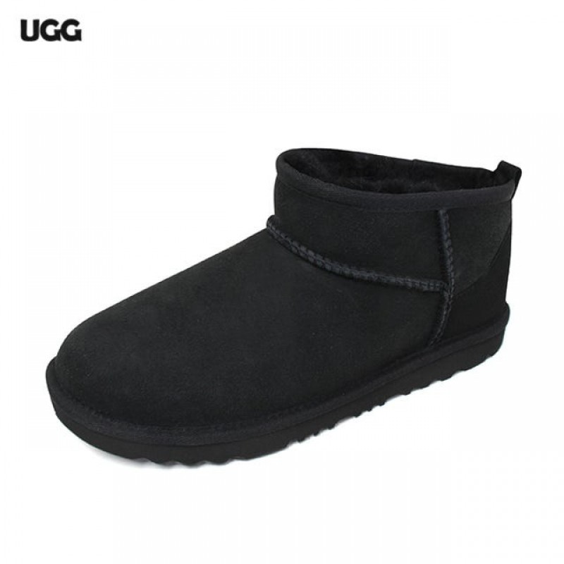 어그 UGG 여성 클래식 울트라 미니 부츠 양털 스웨이드 방한 털신 1130750K-BLK