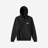 스투시 베이직 로고 후드 티셔츠 남성 BK 1925000