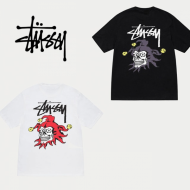 25SS 스투시 반팔 조커 티셔츠 블랙 남여공용